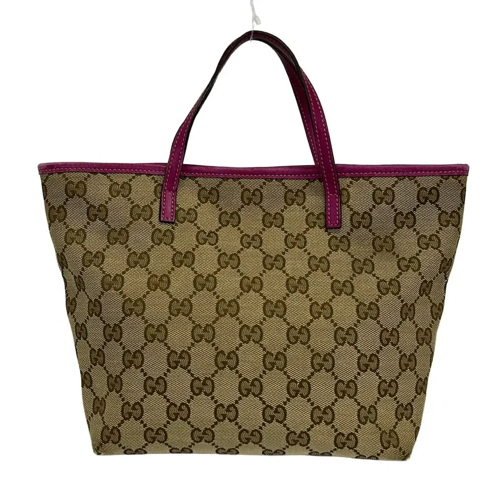 Gucci Zoo, Children's, GG Pattern Tote Bag 271101 Beige Dark Brown Multi